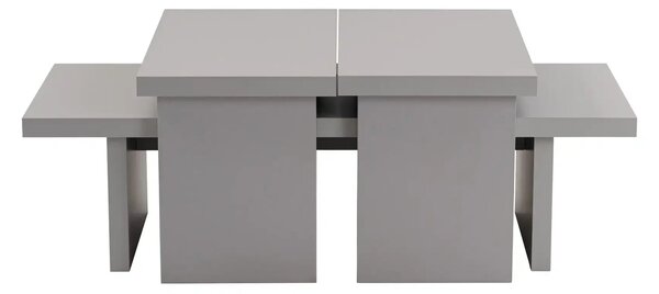 Masuta cafea SANCTUARY, gri, PAL, 110x45x30 cm