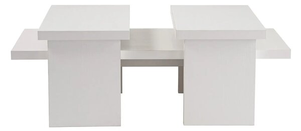 Masuta cafea SANCTUARY, alb, PAL, 110x45x30 cm