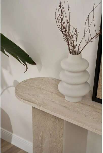 Consola SIRA, travertin, PAL, 150x35x75 cm