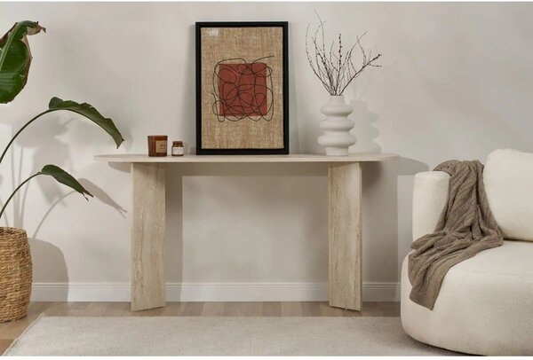 Consola SIRA, travertin, PAL, 150x35x75 cm