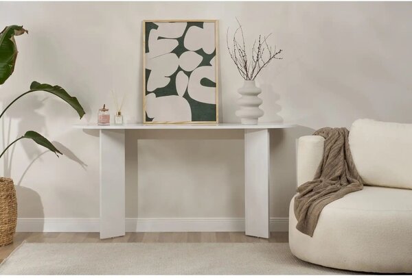 Consola SIRA, alb, PAL, 150x35x75 cm