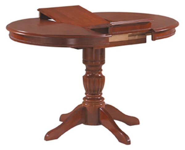 Masa extensibila din lemn Margo, nuc inchis, 90/125X90X75