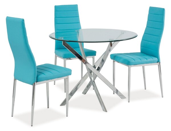 Masa sticla 90 cm Agis, 90x90x73