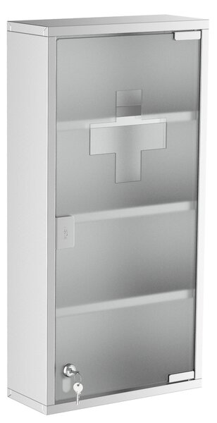 Dulap medicamente cu 4 rafturi HOMCOM, 30x12x60cm | Aosom Romania