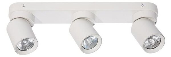 Aplica LED de tavan, 3 spoturi reglabile, putere 35W, alb mat