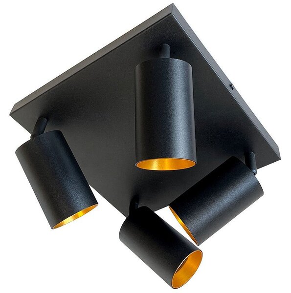 Plafoniera de tavan, 4 becuri x 35W, soclu GU10, rotatie 350 grade