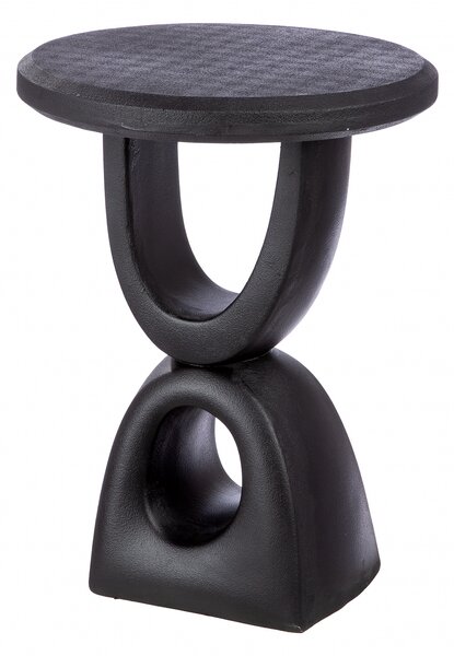 Masuta Preston, compozit, negru, 45x34.5 cm