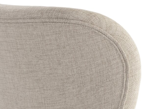 MAZZONI EXPORT ALTEA Bej (țesătură Rio 40) / picioare negre – SCAUN MODERN PENTRU LIVING / SUFRAGERIE / BUCĂTĂRIE / BIROU