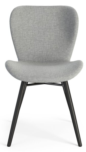 MAZZONI EXPORT ALTEA Gri (țesătură Rio 180) / picioare negre – SCAUN MODERN PENTRU LIVING / SUFRAGERIE / BUCĂTĂRIE / BIROU