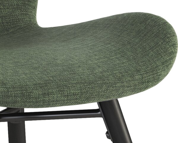 MAZZONI EXPORT ALTEA Verde (țesătură Rio 140) / picioare negre – SCAUN MODERN PENTRU LIVING / SUFRAGERIE / BUCĂTĂRIE / BIROU