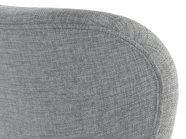 MAZZONI EXPORT ALTEA Gri (țesătură Rio 180) / picioare negre – SCAUN MODERN PENTRU LIVING / SUFRAGERIE / BUCĂTĂRIE / BIROU