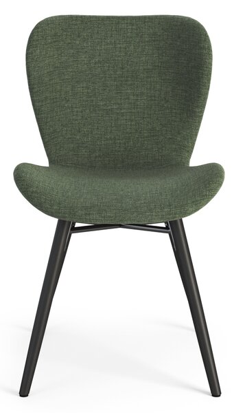 MAZZONI EXPORT ALTEA Verde (țesătură Rio 140) / picioare negre – SCAUN MODERN PENTRU LIVING / SUFRAGERIE / BUCĂTĂRIE / BIROU