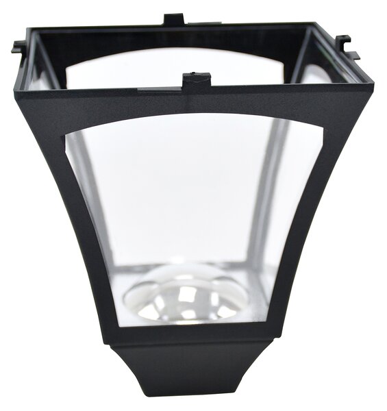 Outsunny Felinar de Grădină Led cu Panouri Solare, 120cm, Negru | Aosom Romania