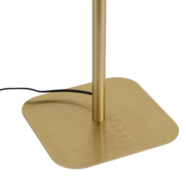Lampă de podea modernă din alamă, inclusiv LED reglabil - Divana