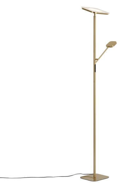 Lampă de podea modernă din alamă, inclusiv LED reglabil - Divana