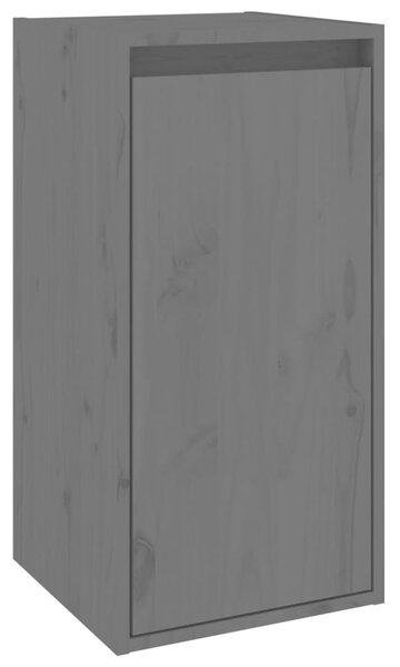 Dulap de perete, gri, 30x30x60 cm, lemn masiv de pin