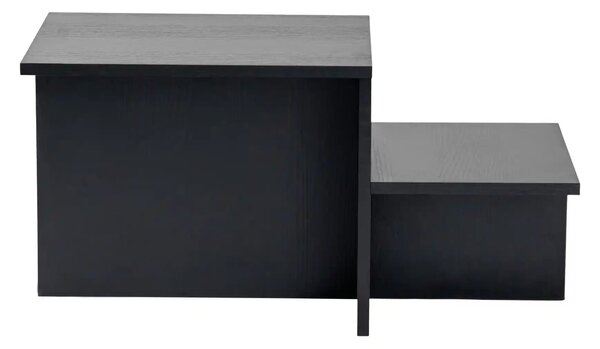Masuta cafea HARMONY, negru, PAL, 80x40x40 cm