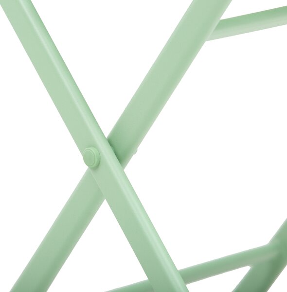Outsunny Set Mobilier de Grădină Pliabil din Metal Verde Masă și Scaune pentru Spații Exterioare și Terasă Design Compact | Aosom Romania