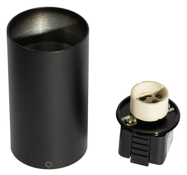 Spotlight modern negru pentru sistem de șină monofazat GU10 50mm - Iconic Ruby Honey
