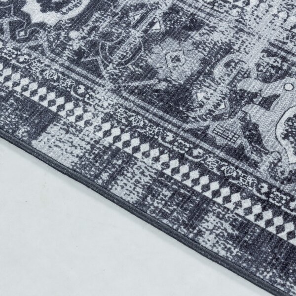 Covor Fiesta Negru V1 80x250 cm