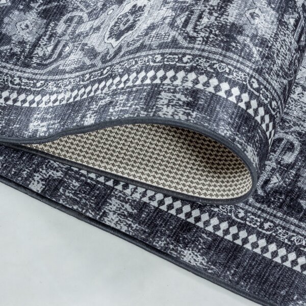 Covor Fiesta Negru V1 80x250 cm