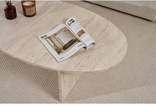 Masuta cafea ORBA, travertin, PAL, 120x65x40 cm