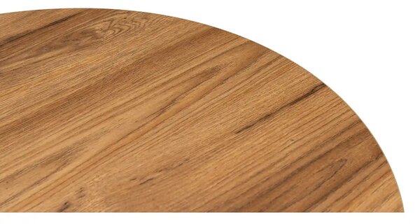 Masuta cafea OVAL, stejar, PAL, 120x40x60 cm