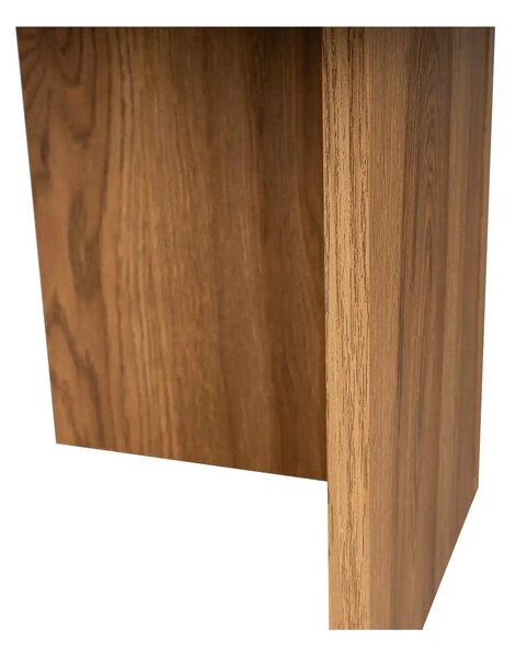 Masuta cafea OVAL, stejar, PAL, 120x40x60 cm