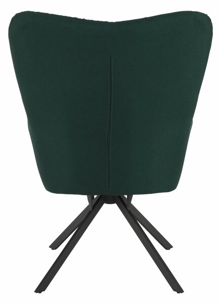 KONDELA Scaun de design, ţesătură verde, KOMODO