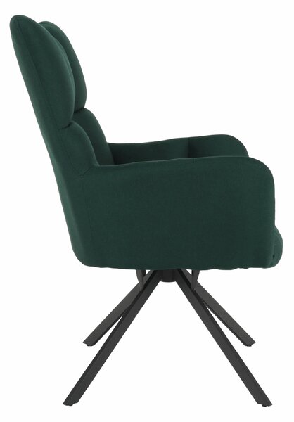 KONDELA Scaun de design, ţesătură verde, KOMODO
