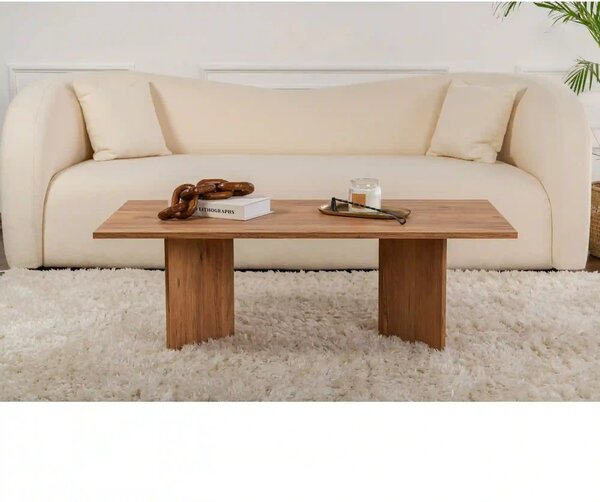 Masuta cafea SABIN, pin, PAL melaminat, 119x60x40 cm