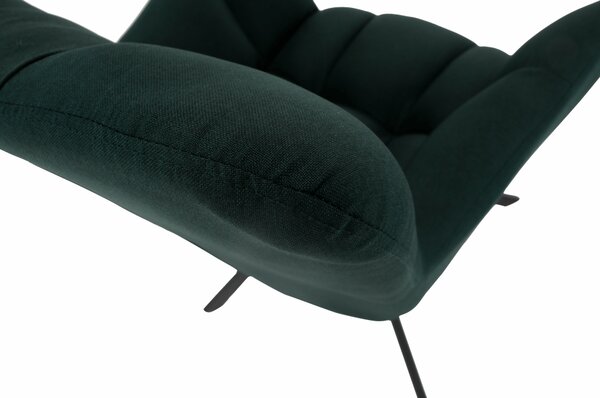 KONDELA Scaun de design, ţesătură verde, KOMODO