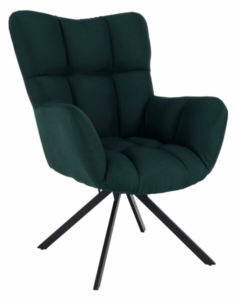KONDELA Scaun de design, ţesătură verde, KOMODO