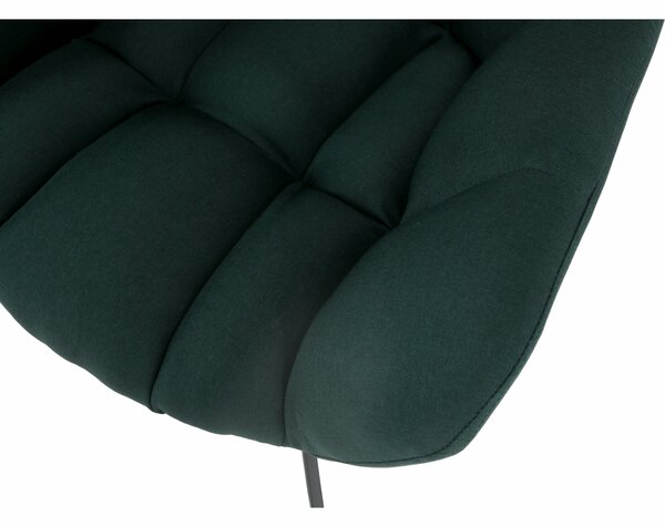 KONDELA Scaun de design, ţesătură verde, KOMODO