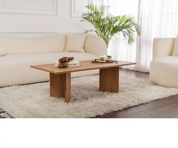 Masuta cafea SABIN, pin, PAL melaminat, 119x60x40 cm
