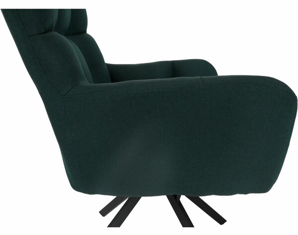 KONDELA Scaun de design, ţesătură verde, KOMODO