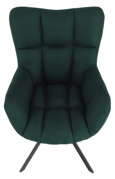 KONDELA Scaun de design, ţesătură verde, KOMODO
