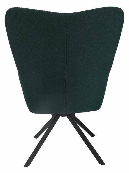 KONDELA Scaun de design, ţesătură verde, KOMODO