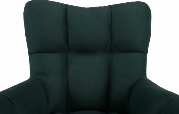 KONDELA Scaun de design, ţesătură verde, KOMODO