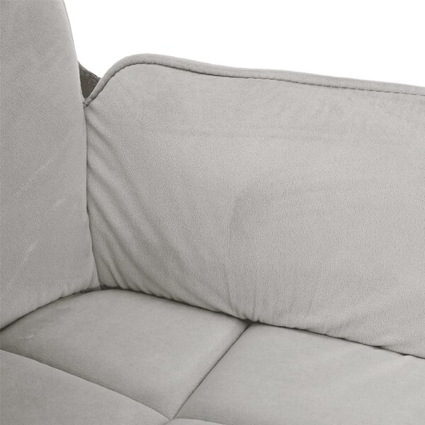 KONDELA Scaun bucătărie, catifea Velvet gri/material textil, CHIMENA