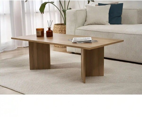 Masuta cafea SABIN, stejar inchis, PAL melaminat, 119x60x40 cm