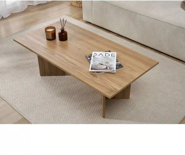 Masuta cafea SABIN, stejar inchis, PAL melaminat, 119x60x40 cm