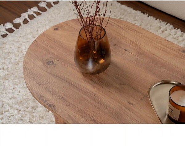 Masuta cafea SABLE, pin, PAL, 119x60x40 cm