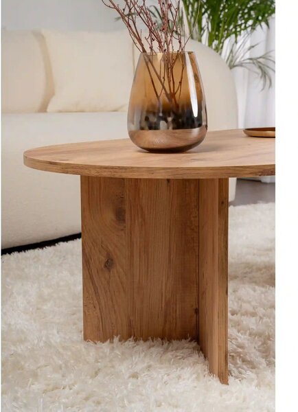 Masuta cafea SABLE, pin, PAL, 119x60x40 cm