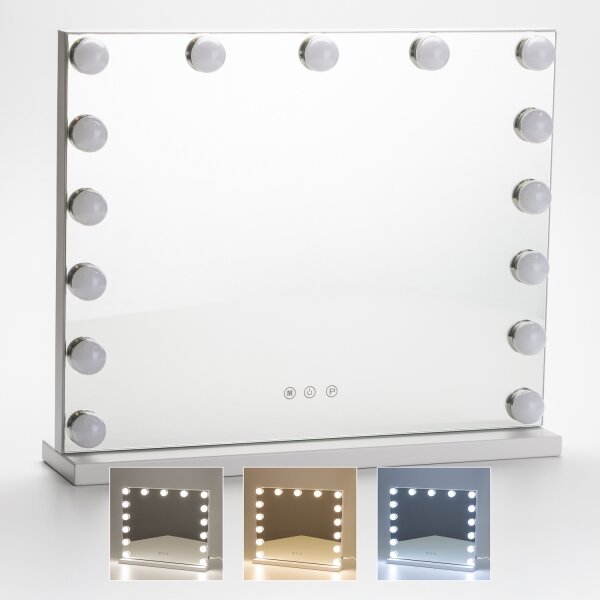 Oglindă LED dimabilă pentru machiaj Brilagi HOLLYWOOD LED/15W/230V 3000/4000/6500K