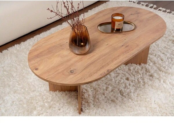 Masuta cafea SABLE, pin, PAL, 119x60x40 cm