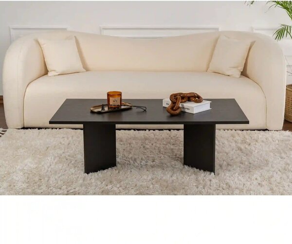 Masuta cafea SABIN, negru, PAL melaminat, 119x60x40 cm