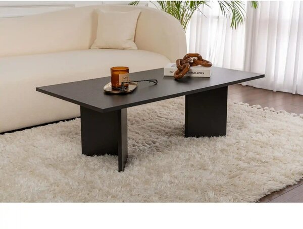Masuta cafea SABIN, negru, PAL melaminat, 119x60x40 cm