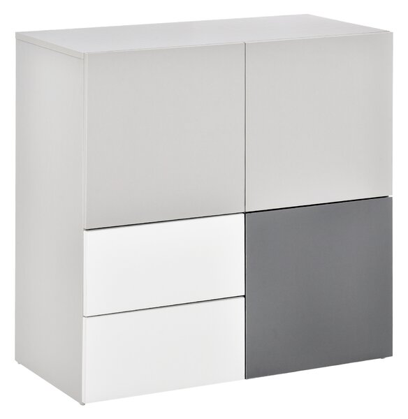 HOMCOM Dulap multifunctional cu sertare si usi, mobilier pentru Camera de zi Dormitor Birou | Aosom Romania