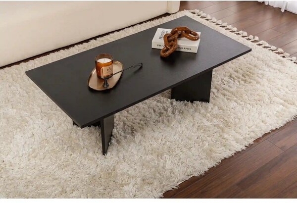Masuta cafea SABIN, negru, PAL melaminat, 119x60x40 cm